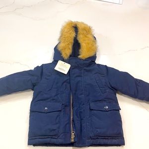 Gymboree Toddler Winter Jacket with faux fur Hood